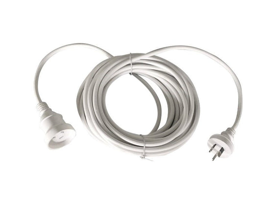8Ware 10m AU Main Power Extension Cord Cable Lead 240V 3-Pin Male to Female - Leader Electronics