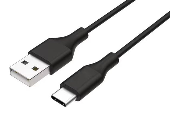 8ware 1m USB-C Type-C Data Sync Charger Cable Black Strong Braided Heavy Duty Charging for Samsung Galaxy Note 8 S8 Plus LG Google Macbook - Leader Electronics
