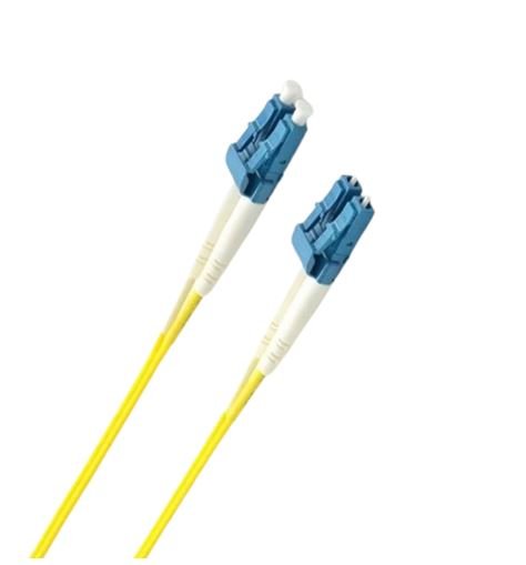 8ware 2m LC-LC OS2 Single Mode Dual-Core Fibre Optic Cable UPC Duplex Armoured Low Smoke Zero Halogen (LSZH) Jacket Yellow - Leader Electronics