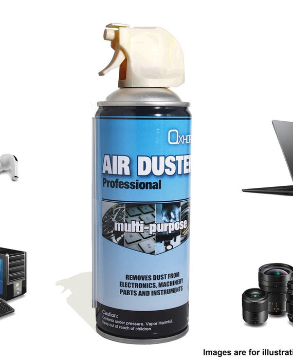 8Ware Air Duster Compressed Can Spray Safety High Pressure Dust Remove to Clean Keyboard Mainboard Video Card PC Laptop Camera Mobile Car 400ml 285g - Leader Electronics