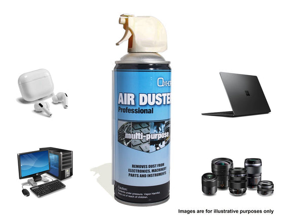 8Ware Air Duster Compressed Can Spray Safety High Pressure Dust Remove to Clean Keyboard Mainboard Video Card PC Laptop Camera Mobile Car 400ml 285g - Leader Electronics