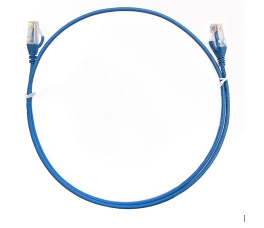 8ware CAT6 Thin Cable 1.5m / 150cm - Blue Color Premium RJ45 Ethernet Network LAN UTP Patch Cord 26AWG for Data - Leader Electronics