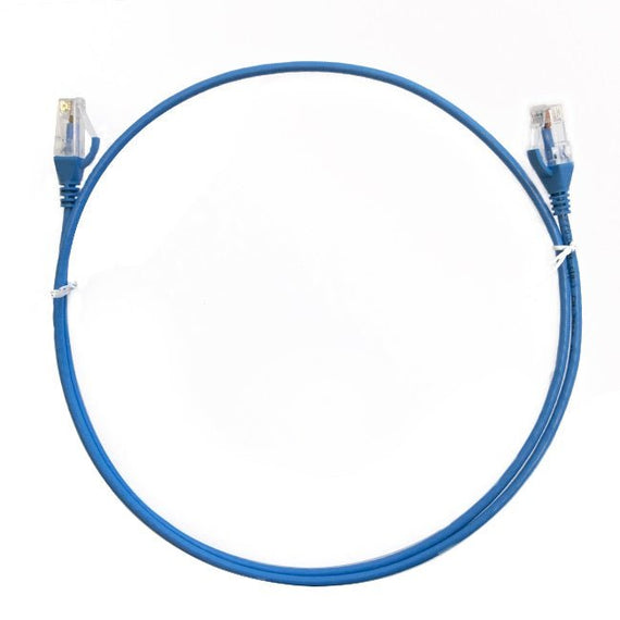 8ware CAT6 Ultra Thin Slim Cable 10m - Blue Color Premium RJ45 Ethernet Network LAN UTP Patch Cord 26AWG for Data - Leader Electronics