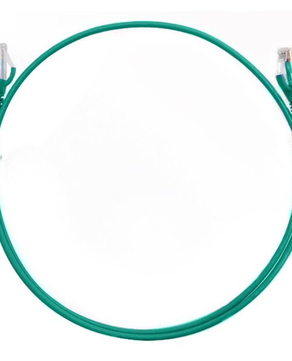 8ware CAT6 Ultra Thin Slim Cable 10m - Green Color Premium RJ45 Ethernet Network LAN UTP Patch Cord 26AWG for Data - Leader Electronics