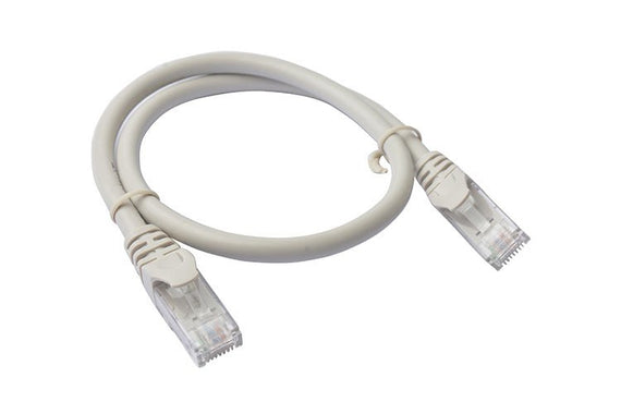 8Ware CAT6A Cable 0.25m (25cm) - Grey Color RJ45 Ethernet Network LAN UTP Patch Cord Snagless - Leader Electronics