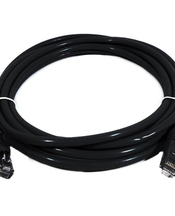 8ware CAT6A Cable 0.25m - Black Premium RJ45 Ethernet Network LAN UTP Patch Cord 26AWG CU Jacket - Leader Electronics