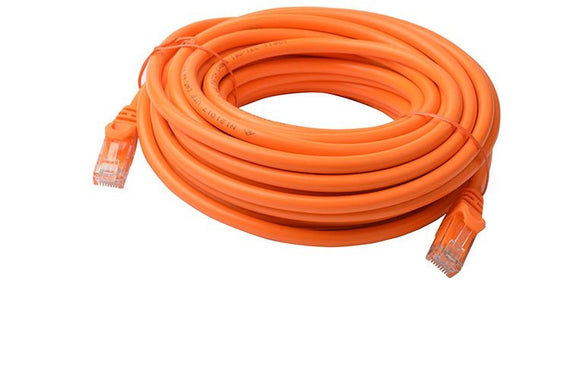 8Ware CAT6A Cable 10m - Orange Color RJ45 Ethernet Network LAN UTP Patch Cord Snagless - Leader Electronics