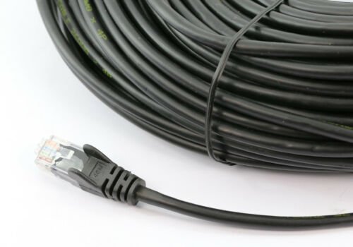8Ware CAT6A Cable 15m - Black Color RJ45 Ethernet Network LAN UTP Patch Cord Snagless - Leader Electronics