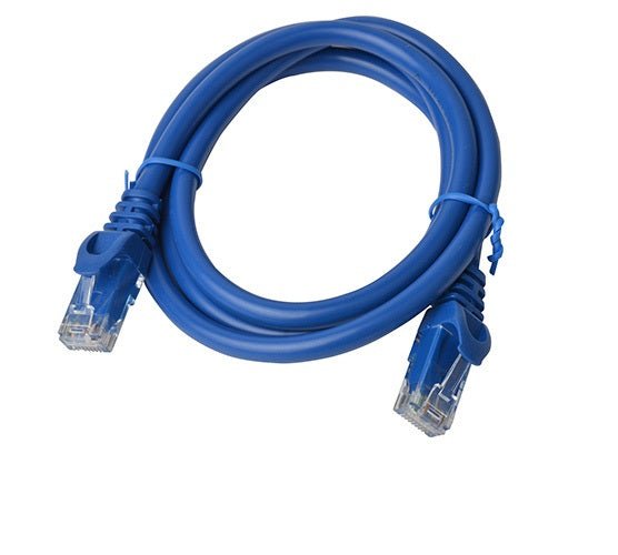 8Ware CAT6A Cable 1m - Blue Color RJ45 Ethernet Network LAN UTP Patch Cord Snagless - Leader Electronics