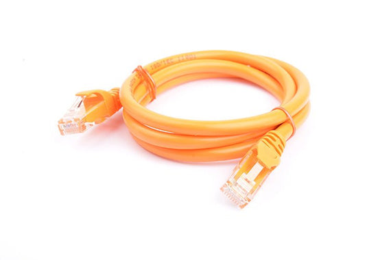8Ware CAT6A Cable 1m - Orange Color RJ45 Ethernet Network LAN UTP Patch Cord Snagless - Leader Electronics