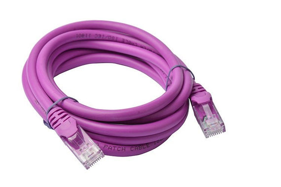 8Ware CAT6A Cable 2m - Purple Color RJ45 Ethernet Network LAN UTP Patch Cord Snagless - Leader Electronics