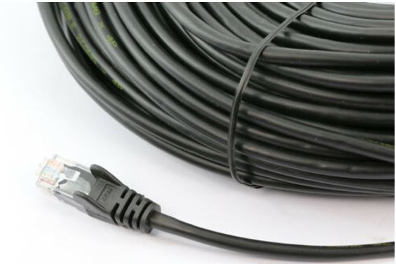 8Ware CAT6A Cable 30m - Black Color RJ45 Ethernet Network LAN UTP Patch Cord Snagless - Leader Electronics