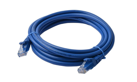 8Ware CAT6A Cable 30m - Blue Color RJ45 Ethernet Network LAN UTP Patch Cord Snagless - Leader Electronics