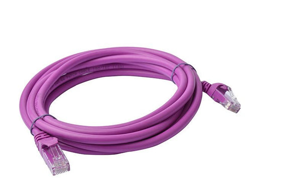 8Ware CAT6A Cable 3m - Purple Color RJ45 Ethernet Network LAN UTP Patch Cord Snagless - Leader Electronics