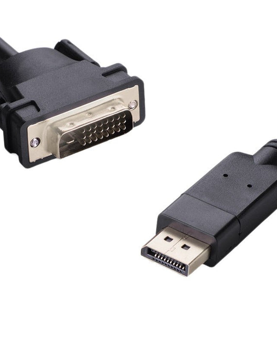 8ware DisplayPort DP to DVI-D 2m Cable Male to Male 24+1 Gold plated Supports video resolutions up to 1920x1200/1080P Full HD @60Hz - Leader Electronics
