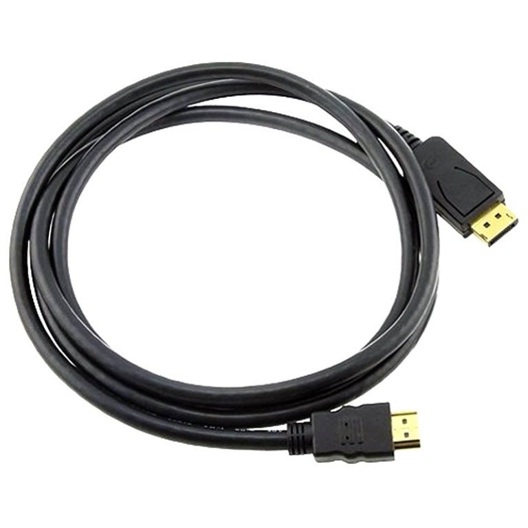 8ware DisplayPort DP to HDMI Cable 2m - 20 pins Male to 19 pins Male Gold plated RoHS - Leader Electronics