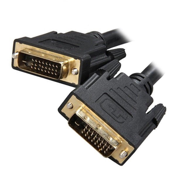 8Ware DVI-D Dual-Link Cable 2m - Male to Male 25-pin 28 AWG for PS4 PS3 Xbox 360 Monitor PC Computer Projector DVD - Leader Electronics