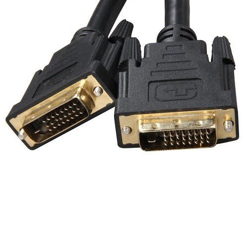 8Ware DVI-D Dual-Link Cable 5m - Male to Male 25-pin 28 AWG for PS4 PS3 Xbox 360 Monitor PC Computer Projector DVD - Leader Electronics