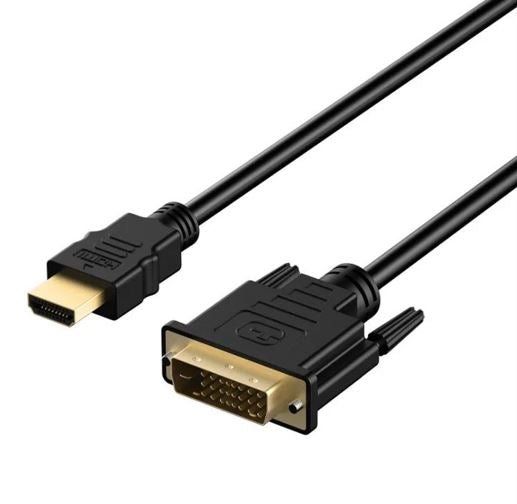 8ware HDMI to DVI-D Adapter Converter Cable 2m - Retail Pack Male to Male 30AWG Gold Plated PVC Jacket for PS4 PS3 Xbox Monitor PC Computer Projector - Leader Electronics