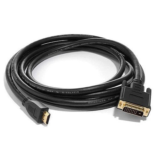 8ware HDMI to DVI-D Adapter Converter Cable 3m - Male to Male 30AWG Gold Plated PVC Jacket for PS4 PS3 Xbox 360 Monitor PC Computer Projector DVD - Leader Electronics