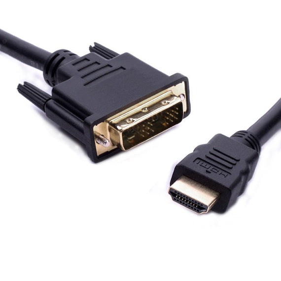 8ware HDMI to DVI-D Adapter Converter Cable 5m - Male to Male 30AWG Gold Plated PVC Jacket for PS4 PS3 Xbox 360 Monitor PC Computer Projector DVD - Leader Electronics