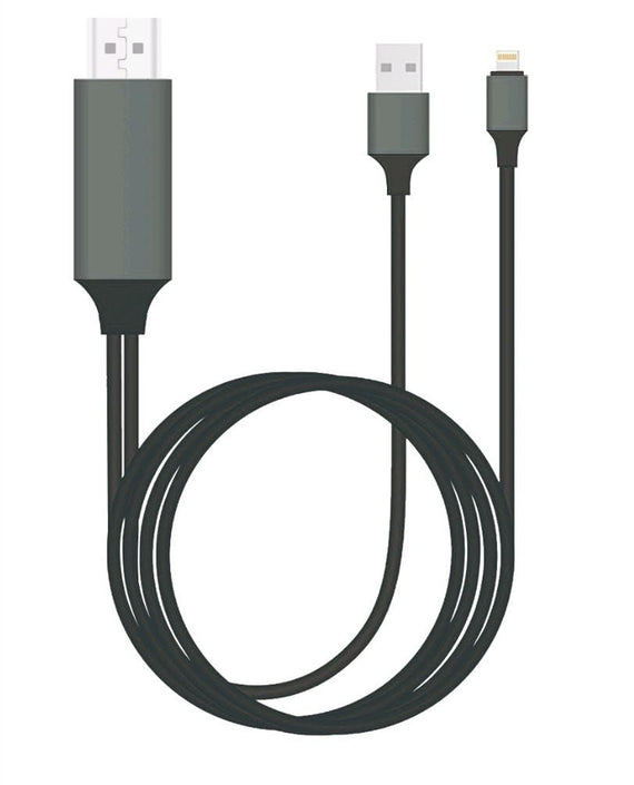 8Ware HDMI to Lightning 2m Cable for iPhone & iPad Plug & Play lightning device to HD TV or Monitor Retail Packaging - Leader Electronics