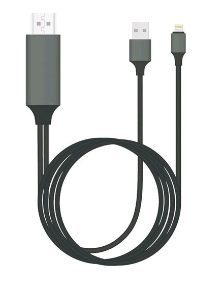 8Ware HDMI to Lightning 2m Cable for iPhone & iPad Plug & Play lightning device to HD TV or Monitor Retail Packaging - Leader Electronics