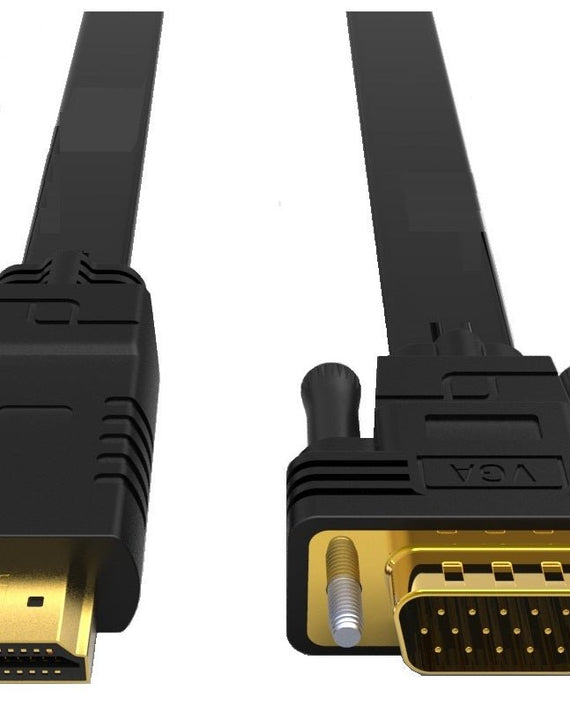 8Ware HDMI to VGA Adapter Converter Cable 2m Male to Male for Desktop Computer Laptop PC Monitor Projector HDTV Switch PS4 PS5 Media Box DVD Camera - Leader Electronics