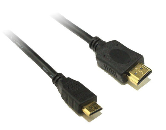 8Ware Mini HDMI to HDMI Cable 3m with Ethernet 1.4V 3D HD 1080p Male to Male for Camera Camcorder Mobile Laptop Tablet Graphic Video Card - Leader Electronics