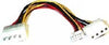 8ware Power Splitter to Hard & FDD + Floppy drv 1x Molex (Female) to 2x Molex (Male) + 1x Floppy (Female) 30cm cable - Leader Electronics