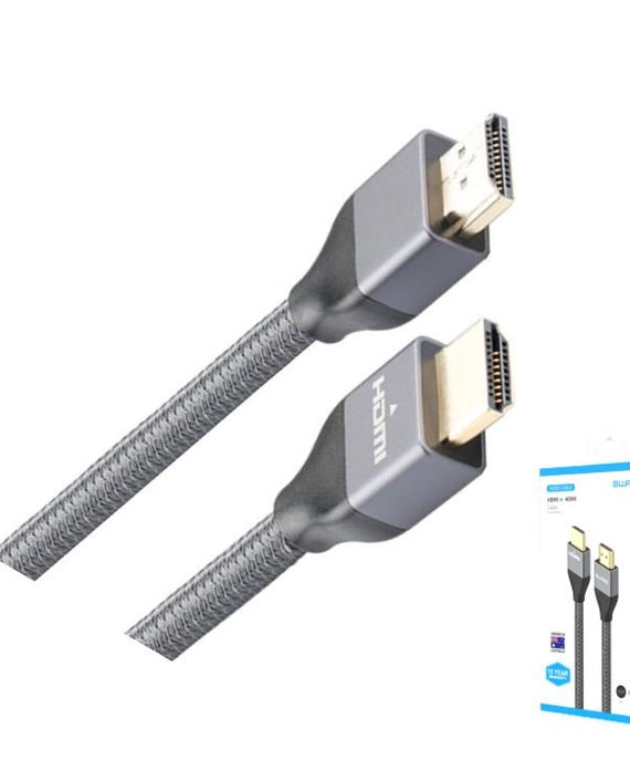 8Ware Premium HDMI 2.0 Cable 1m Retail Pack 19 pins Male to Male UHD 4K HDR High Speed Ethernet ARC Gold Plated for TV XBOX One PS5 PS4 Laptop Monitor - Leader Electronics