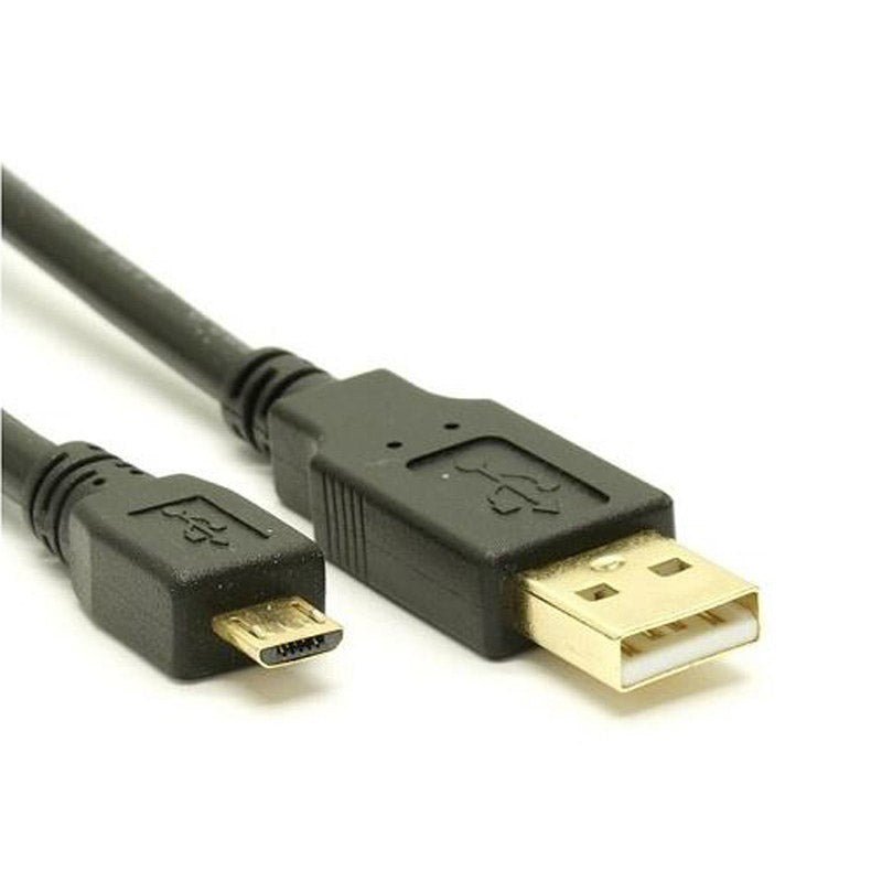 8Ware USB 2.0 Cable 2m A to Micro-USB B Male to Male Black - Leader Electronics