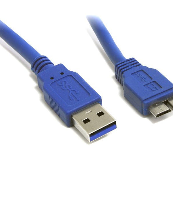8Ware USB 3.0 to Micro USB Cable 3m Type A to Type B Male to Male for Charging or Data Sync Mobile Devices Phone Tablet PDA GPS - Leader Electronics
