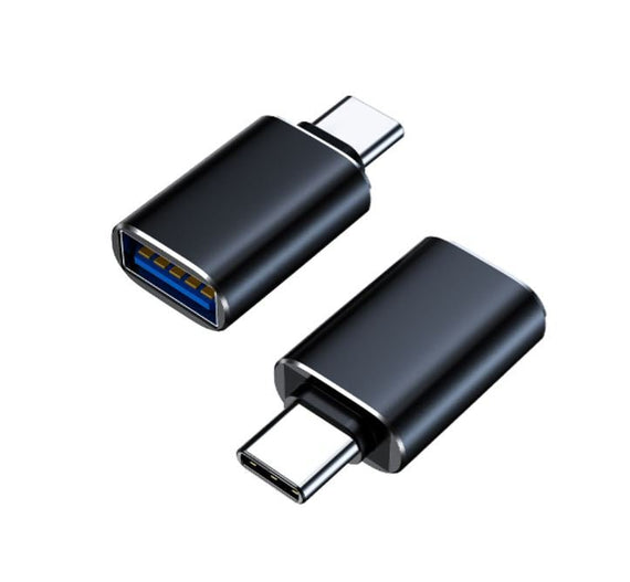 8Ware USB-A female to USB-C Male OTG Adapter For Laptop, Wall Chargers,Phone Black - Leader Electronics
