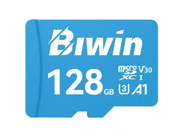 BIWIN MS100-128G microSD3.0 Read & Write Speed up to 100MB/s & 50MB/s BMMS100128G-RGX Flash Memory BIW-MS100-128G