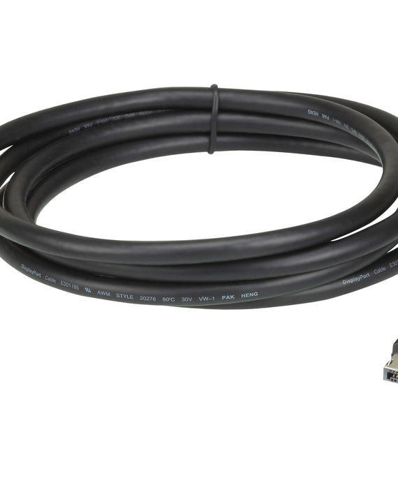 Aten 2m DisplayPort Cable, supports up to 3840 x 2160 @ 60Hz, 28 AWG copper wire construction for high-definition media connections