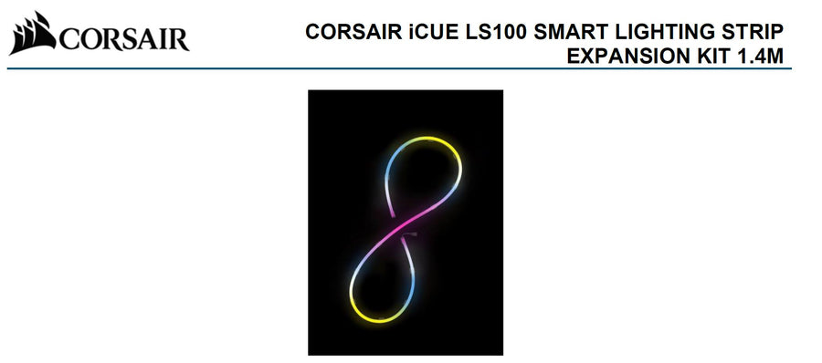 Corsair iCUE LS100 Smart Lighting Strip Expansion Kit 1x 1.4 Meter 84 Individually Addressable LED (LS)