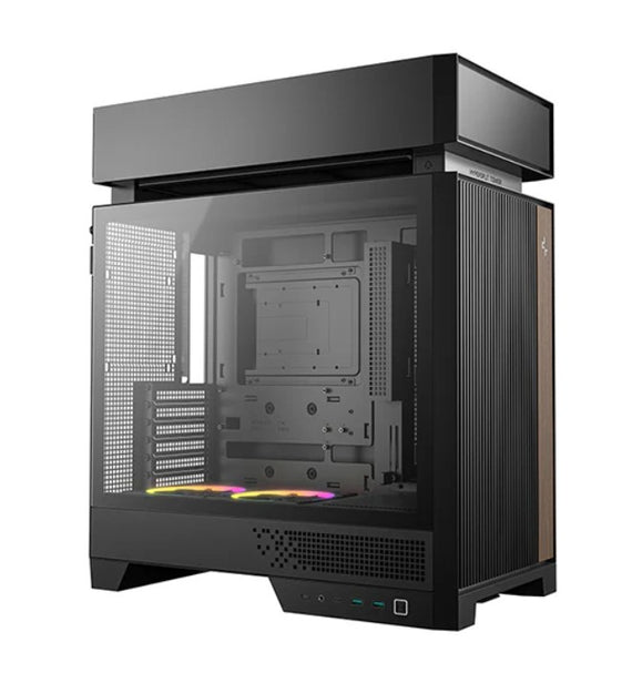 DeepCool CL660 Innovative Compartmentalized Optimized ATX Case. Pre-installed Dual ARGB Fans, Build-in Atmosphere
