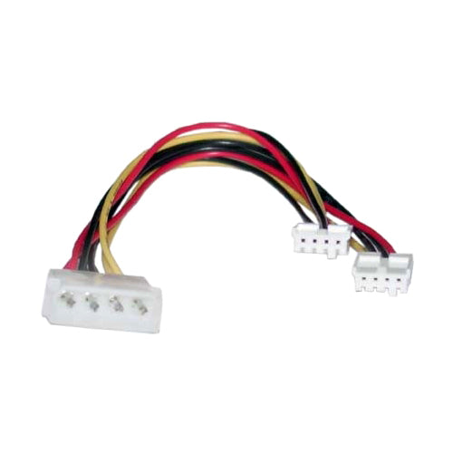 8Ware Molex Power Splitter Cable 20cm 2x3.5' to 1x5.25' Female to Male Cables CB8W-RC-5039
