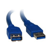 8Ware USB 3.0 Extension Cable 3m A to A Male to Female Blue Cables CB8W-UC-3003AAE