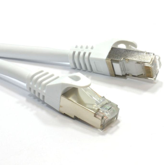 Astrotek CAT6A Shielded Cable 3m Grey/White Color 10GbE RJ45 Ethernet Network LAN S/FTP LSZH Cord 26AWG PVC Jacket Cables