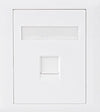 Astrotek CAT6 RJ45 Network Wall Face Plate Outlets 86x86mm 1 Port Socket Kit Cables CBATP-SC-6-1
