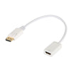 8ware DisplayPort DP to HDMI Male to Female Adapter Cable High-resolution suppor 20cm Length Use for movies, presentations,