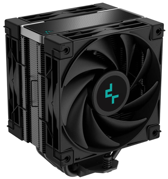 DeepCool AK400 Zero Dark Plus Performance CPU Cooler, 4 Heat Pipe Tower, High-Performance FDB Fan, 220W Heat Dissipation, Intel LGA1851/700 AM4/5