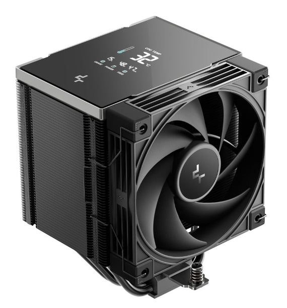 DeepCool AK500 G2 DIGITAL NYX AI Dynamic Adjustment CPU Cooler, Digital Display, 5 Heat Pipes, 4-pin PWM, Intel LGA1851/1700/1200/115x, AMD AM5/AM4