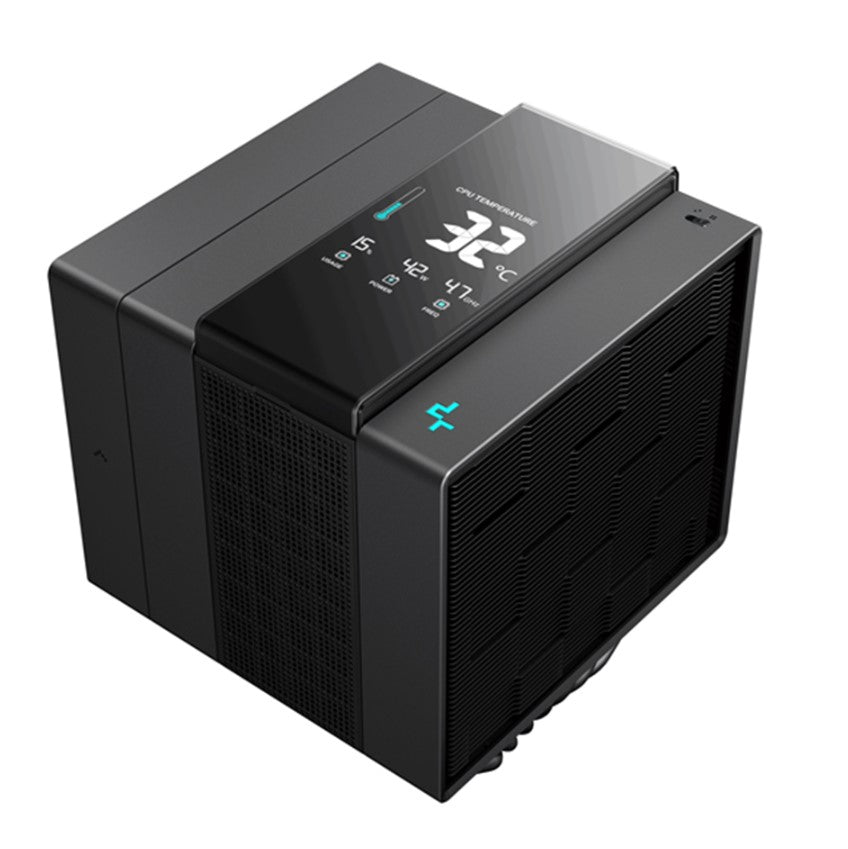 DeepCool ASSASSIN IV VC VISION DIGITAL Air Cooler, TDP 300W, Quad-Segmented Dashboard Display, Silent 3-phase 6-slot 4-pole