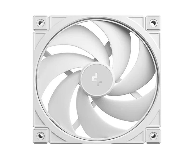 DeepCool FD12 v2 WH 120mm Performance Integral Blade Silent Ring Case Fans, 4-pin PWM, 500~2500 RPM, Hydro Bearing Fan &