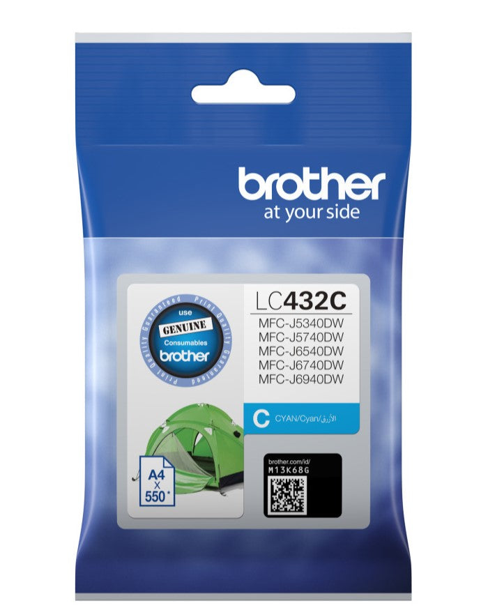 CYAN INK CARTRIDGE TO SUIT MFC-J5340DW/MFC-J5740DW/MFC-J6540DW/MFC-J6740DW/MFC-J6940DW -UP TO 550 PAGES
