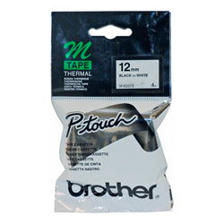 Brother M-k231 Blk Print on White Tape For Brother P-Touch 65/85/100 Scanner and Labeller COMK231