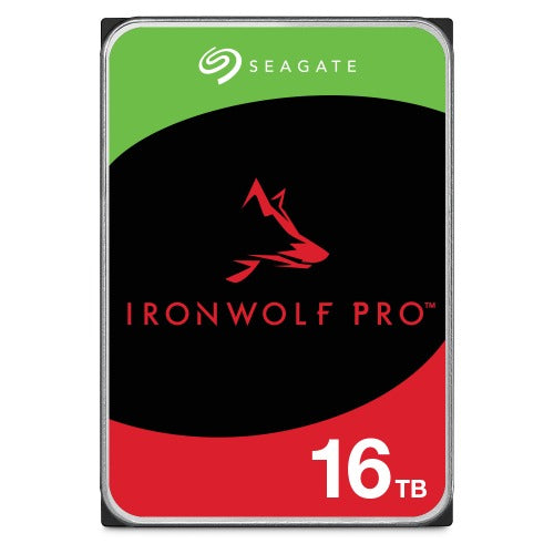Seagate 16TB 3.5' IronWolf Pro SATA NAS Hard Drive 7200 RPM 256MB Cache HDD. 5 Years Warranty Hard Disk Drives - SATA